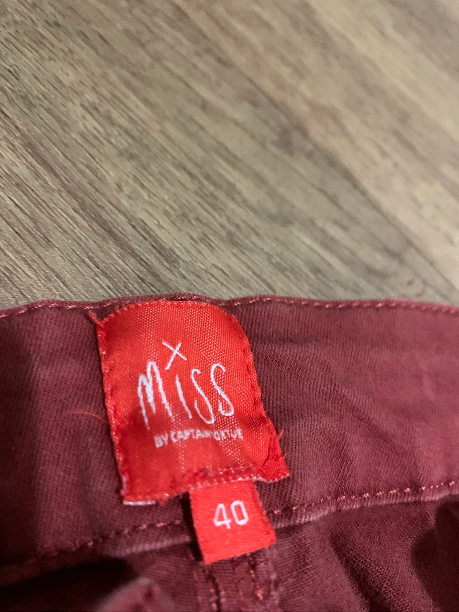 Bordeaux kleurige broek Miss Captain 40 – photo 4
